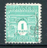 FRANCE- Y&T N°624- Oblitéré - 1944-45 Arco Del Triunfo