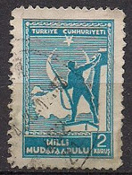 Turkey 1941-44 - Soldier And Map Of Turkey Scott#RA50 - Used - Used Stamps