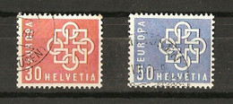 (!)  Switzerland , HELVETIA 1959 - Europa Cept - Set Of 2 USED (0) - 1959