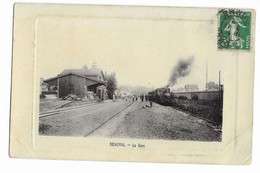 80 - BEAUVAL : LA GARE . - Beauval