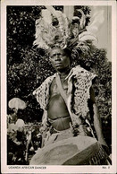 UGANDA - AFRICAN DANCER - COPYRIGHT SAPRA STUDIO - RPPC POSTCARD - 1940s (11874) - Oeganda