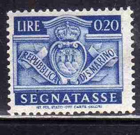 REPUBBLICA DI SAN MARINO 1945 SEGNATASSE POSTAGE DUE TASSE TAXE CENT. 20c  (0,20) MNH - Segnatasse