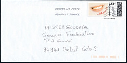 France - Mon Timbre En Ligne - Lettre Du 08-07-2010 Faciale 0.56€ - Timbres à Imprimer (Montimbrenligne)