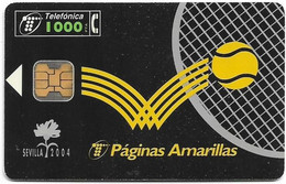 Spain - Telefónica - Master De Tenis (Sevilla-95) - CP-074 - 11.1995, 1.000PTA, 18.000ex, Used - Commemorative Advertisment