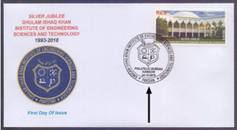 PAKISTAN 2018 FDC - Ghulam Ishaq Khan Institute Of Engineering Science & Technology, Spelling ERROR In Postmark -PAKISAN - Pakistán