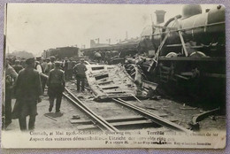 CATASTROPHE -  DE CONTICH 21 MAI 1908 ( Train Chemin De Fer )PANORAMA,ANIMATION - Kontich