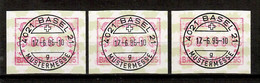 Schweiz / Helvetia 1995  Mi.Nr. ATM 6 , Basler Taube - Compl. Satz - Gestempelt / Fine Used / (o) - Automatic Stamps