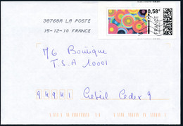 France - Mon Timbre En Ligne - Lettre Du 15-12-2010 Faciale 0.58€ - Timbres à Imprimer (Montimbrenligne)