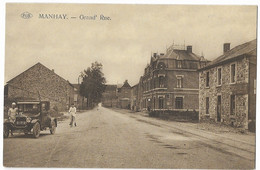 MANHAY  --  Grand' Rue ( Automobile Ancienne ) - Manhay