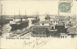 ENSEMBLE DE PORT SAID , 1906 , Carte Précurseur , µ - Port-Saïd