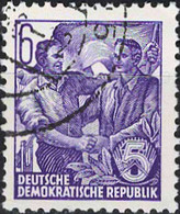 00553 - 010 - 1 MiNr. 407 DDR 1953 Fünfjahrplan (II) - Gebraucht