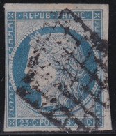 France   .   Y&T   .    4   (2 Scans)      .     O    .   Oblitéré - 1849-1850 Cérès