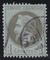 France   .   Y&T   .    25    .     O    .   Oblitéré - 1863-1870 Napoléon III Con Laureles