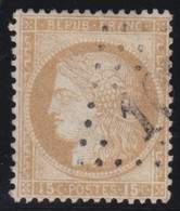 France   .   Y&T   .    55    .     O    .   Oblitéré - 1871-1875 Ceres