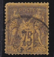 France   .   Y&T   .   99  (2 Scans)      .       O    .   Oblitéré - 1876-1878 Sage (Tipo I)