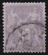 France   .   Y&T   .   95 F (2 Scans)      .       O    .   Oblitéré - 1876-1878 Sage (Typ I)