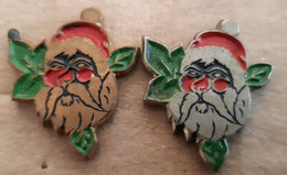 Happy New Year Christmas Santa Claus Slovenia Pins - Kerstmis