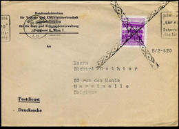 Cover To Marcinelle, Belgium - "Bundesministerium Für Verkehr Und Elektrzitätswirtschaft"" - 1961-70 Lettres