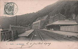 Tilff - La Station - BELGIQUE  - Chemin De Fer - Animé  - Carte Postale Ancienne - Other & Unclassified