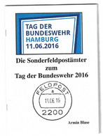 Die Sonderfeldpostämter Zum Tag Der Bundeswehr 2016 - Militärpost & Postgeschichte