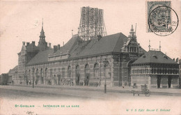 Saint Ghislain - Intérieur De La Gare - Edit Bazar - BELGIQUE - Carte Postale Ancienne - Saint-Ghislain