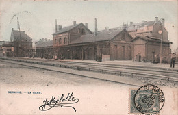 Seraing - La Gare - Colorisé Et Animé - BELGIQUE - Carte Postale Ancienne - Seraing