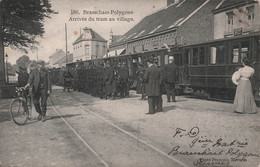 Brasschaat Brasschaet Polygone - Arrivée Du Tram Au Village - Tramway - Tres Animé - Carte Postale Ancienne - Brasschaat