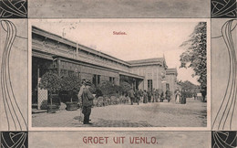 Groet Uit Venlo - Station - Animé - Carte Postale Ancienne - Other & Unclassified