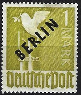 BERLIN 1948 Black O/pt 1Mk.MM - Ungebraucht