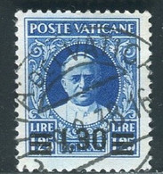 VATICANO 1934 PROVVISORIA 1,30 SU 1,25 L. USATO - Used Stamps