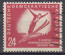 DDR  281, Gestempelt, Wintersport, 1951 - Gebraucht