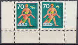 BRD  643, Eckrand Unten Links Und Rechts Mit Formnummer "-", Postfrisch **, Freiwillige Hilfsdienste, 1970 - Ungebraucht