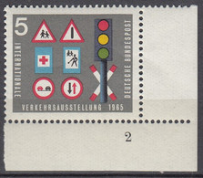 BRD  468, Eckrand Unten Lrechts Mit Formnummer "2", Postfrisch **, IVA, 1965 - Unused Stamps