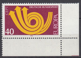 BRD  769, Eckrand Unten Rechts Mit Formnummer "-", Postfrisch **, Europa CEPT, 1973 - Ungebraucht