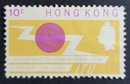 1965 The 100th Anniversary Of I.T.U., Hong Kong, China, *,** Or Used - Used Stamps
