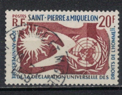 SAINT PIERRE ET MIQUELON             N°  YVERT 358 OBLITERE     ( OB    06/ 21 ) - Used Stamps