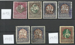 RUSSLAND RUSSIA 1914/1915 = Small Lot From Michel 99 - 101 O - Used Stamps