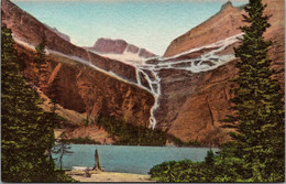 Montana Glacier National Park Grinnell Lake Handcolored Albertype - Other & Unclassified