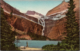 Montana Glacier National Park Grinnell Lake Handcolored Albertype - Autres & Non Classés