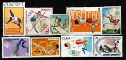 1090 - POLE VAULT - LOT X 9 MNH STAMPS - SEE  SCAN - Salto