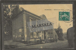 CPA  Acheux  Hôtel De Ville (Toilée Colorisée) - Acheux En Amienois