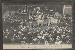 CPA  Acheux Inauguration Du Monument Aux Morts Pour La Patrie 15 Aout 1920 - Acheux En Amienois