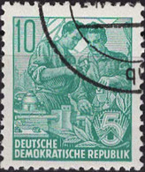 00628 - 028 - 1 MiNr. 409 DDR 1953 Fünfjahrplan (II) - Gebraucht