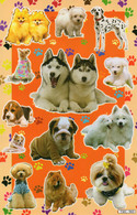 Hunde Tiere Aufkleber / Dog Sticker A4 - Scrapbooking