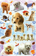 Hunde Tiere Aufkleber / Dog Sticker A4 - Scrapbooking
