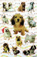 Hunde Tiere Aufkleber / Dog Sticker A4 1 Bogen 27 X 18 Cm ST366 - Scrapbooking