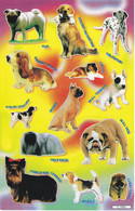 Hunde Tiere Aufkleber / Dog Sticker A4 1 Bogen 27 X 18 Cm ST339 - Scrapbooking