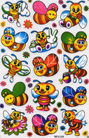 Biene Wespe Hummel Tiere Aufkleber / Bee Sticker A4 1 Bogen 27 X 18 Cm ST272 - Scrapbooking