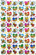 Biene Wespe Hummel Tiere Aufkleber / Bee Sticker A4 1 Bogen 27 X 18 Cm ST118 - Scrapbooking