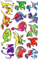 Dino Dinosaurier Tiere Aufkleber / Dinosaur Sticker A4 1 Bogen 27 X 18 Cm ST021 - Scrapbooking